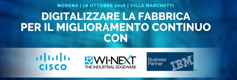 ​FAB 4.0, un evento a Modena sulla Fabbrica a Zero Difetti