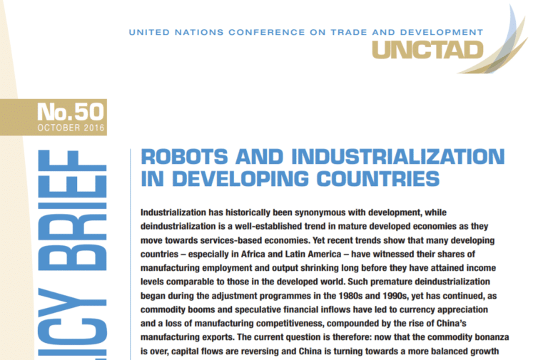 I robot e il rischio reshoring per i Paesi emergenti