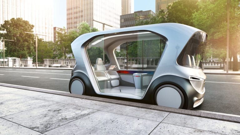 L’auto del futuro secondo Bosch, ecco il prototipo dello shuttle senza pilota