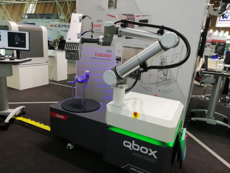 QFP pronta a lanciare il minicobot QBOX e i bracci meccanici ACE: appuntamento alla fiera A&T