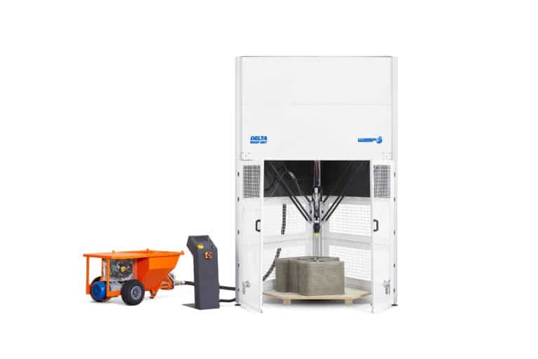 Stampa 3D con il cemento: presentata la Delta Wasp 3MT Concrete