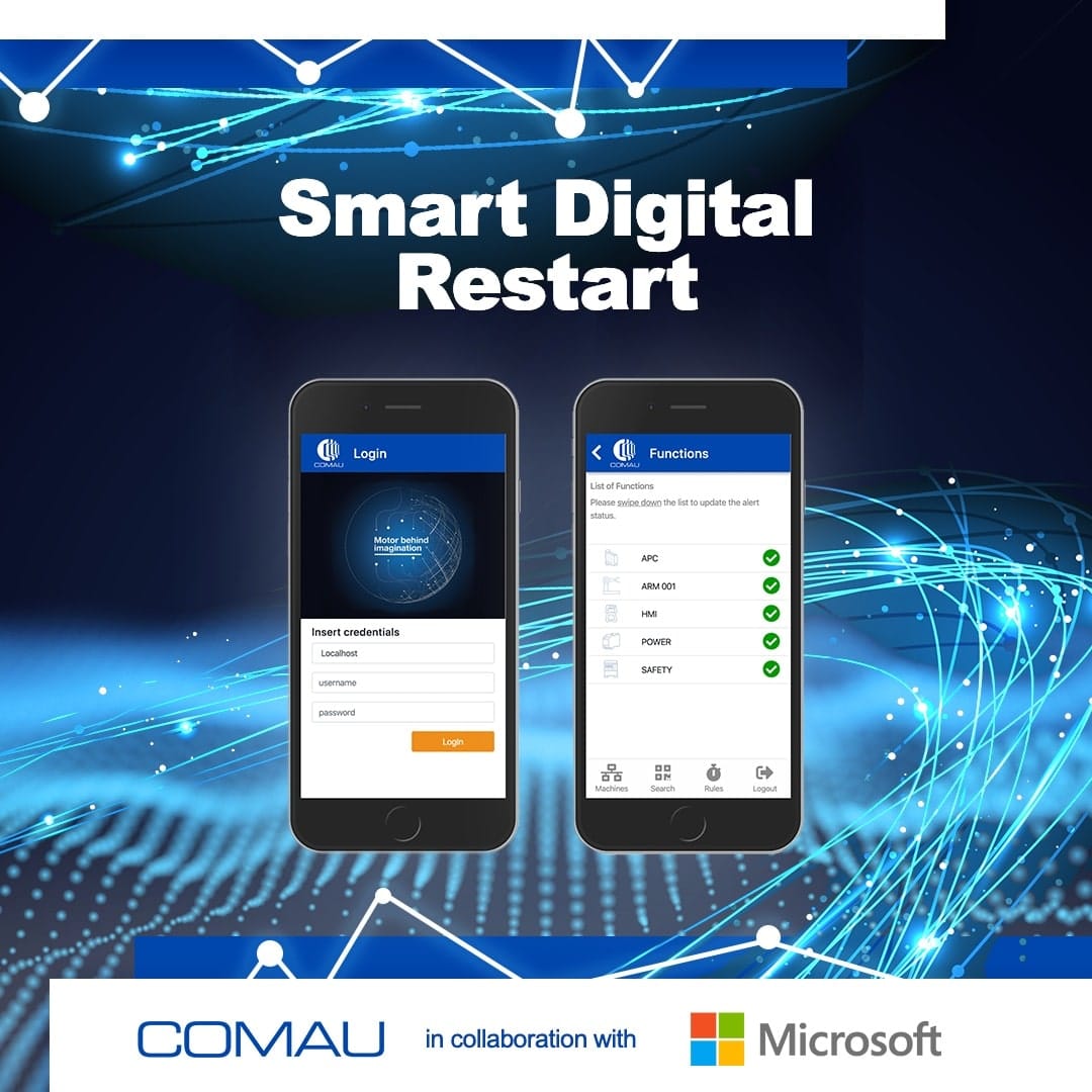 "Smart Digital Restart", l'inziativa di Comau e Microsoft Italia, per aiutare le aziende nella fase di ripartenza