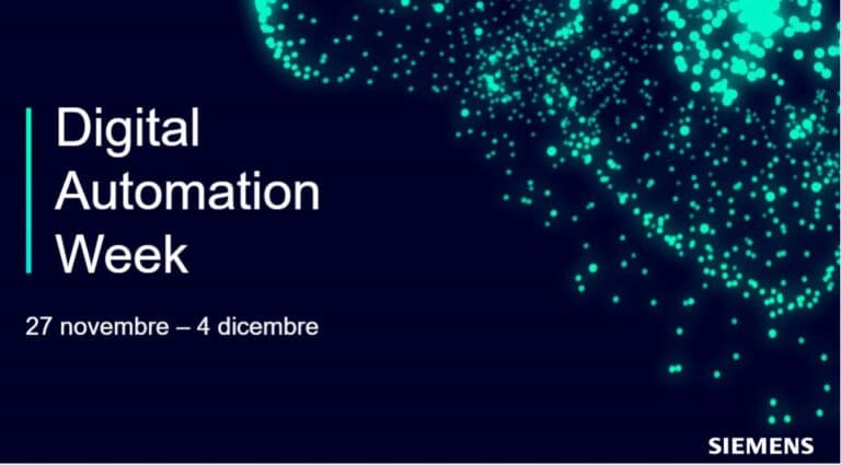 Leggi l'articolo Tecnologie per la trasformazione digitale e l'automazione dell'Industria 4.0: gli eventi in programma per la Digital Automation Week di Siemens