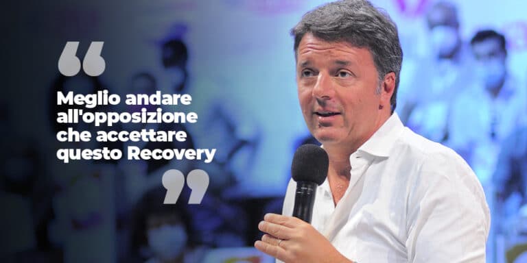 Le "considerazioni" di Renzi sul Recovery Plan, il piano Ciao 2030 e la Bottega 4.0