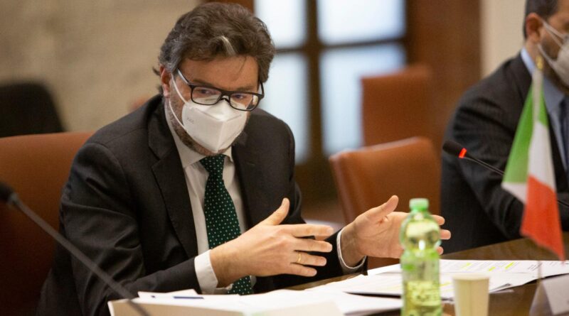 Recovery Plan Giorgetti