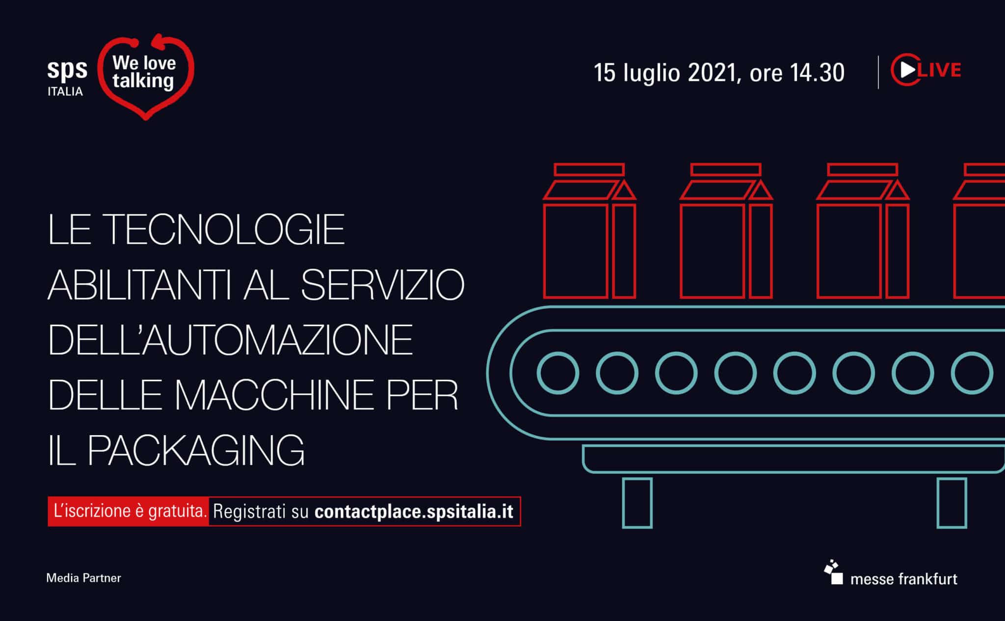 L’automazione delle macchine per il packaging, il 15 nuovo evento su SPS Italia Contact Place