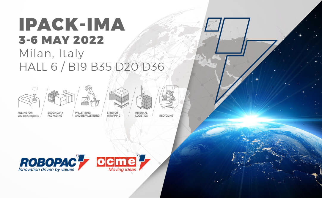 Immagine in primo piano per articolo con titolo: Presenti Robopac, Ocme e tutte le Business Unit del gruppo Aetna a Ipack-Ima 2022