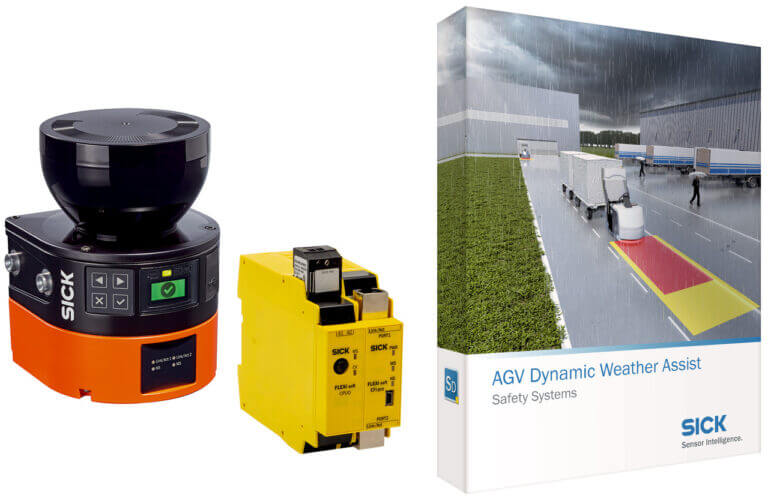 Niente più cattivo tempo per i sistemi di trasporto all'aperto senza conducente con AGV Dynamic Weather Assist di Sick