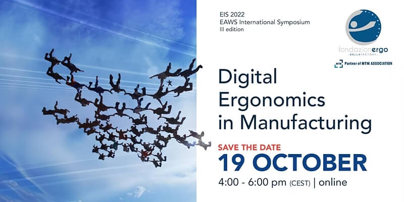 Ergonomia e tecnologie digitali, a ottobre il Simposio Internazionale Eaws: focus su produttività e qualità del lavoro