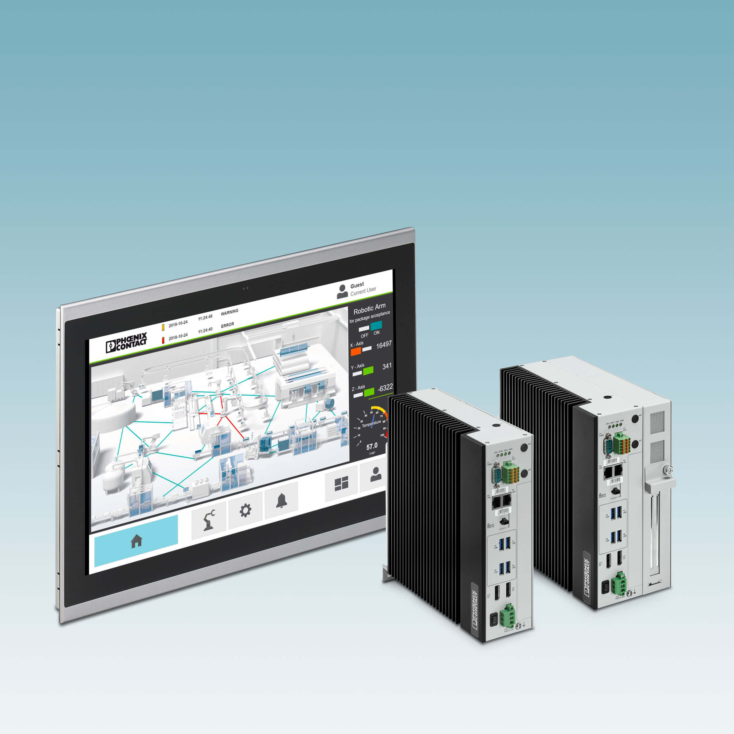Immagine in primo piano per articolo con titolo: Facile utilizzo dei dati in campo con i PC industriali di Phoenix Contact